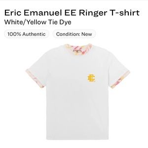 ERIC EMANUEL Tye Dye EE RINGER TEE SIZE Small